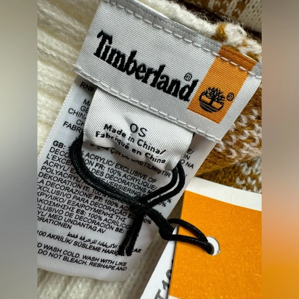 Timberland NWT Buffalo Plaid Scarf Unisex